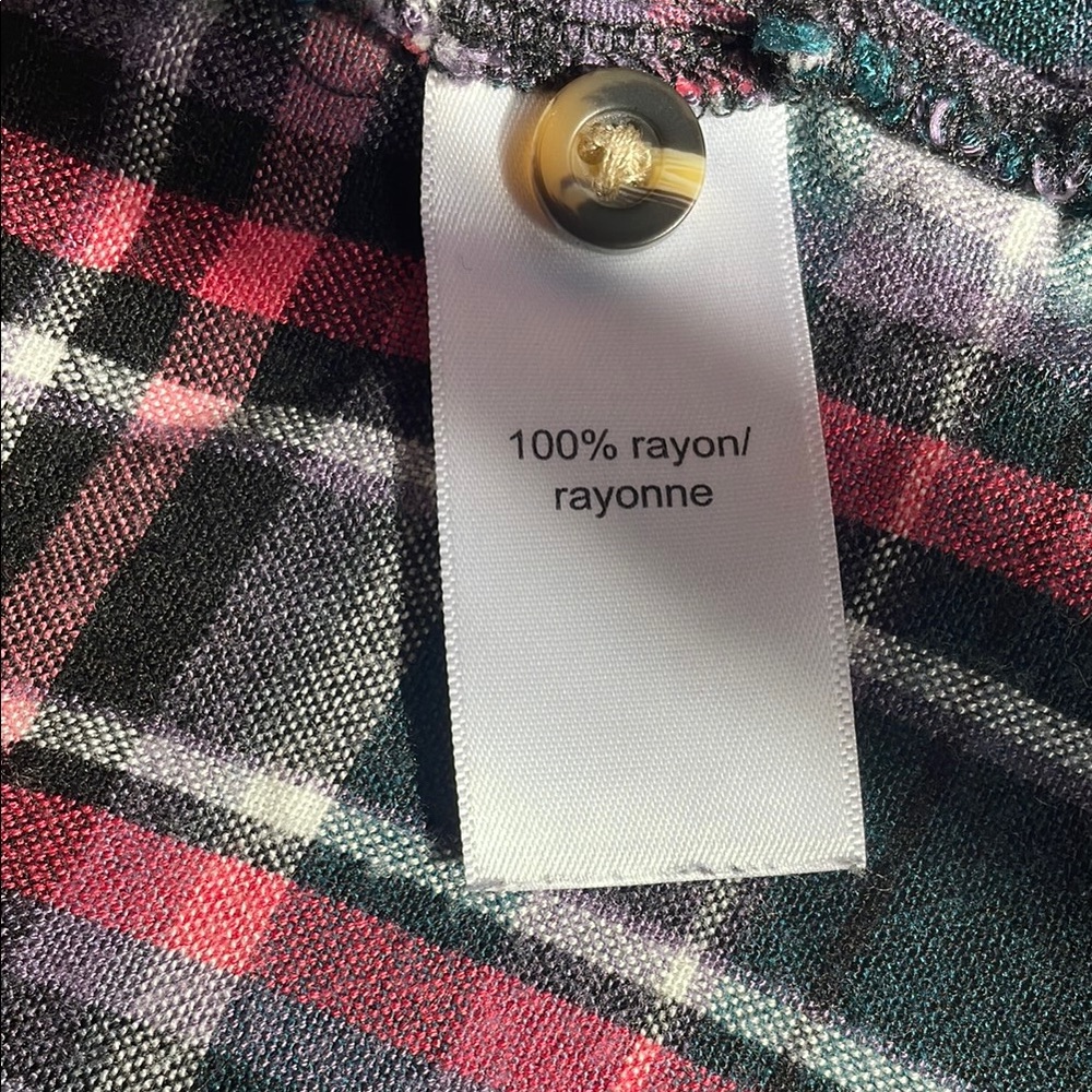 Maurice XS Soft Plaid Button Up - Picture 5 of 6